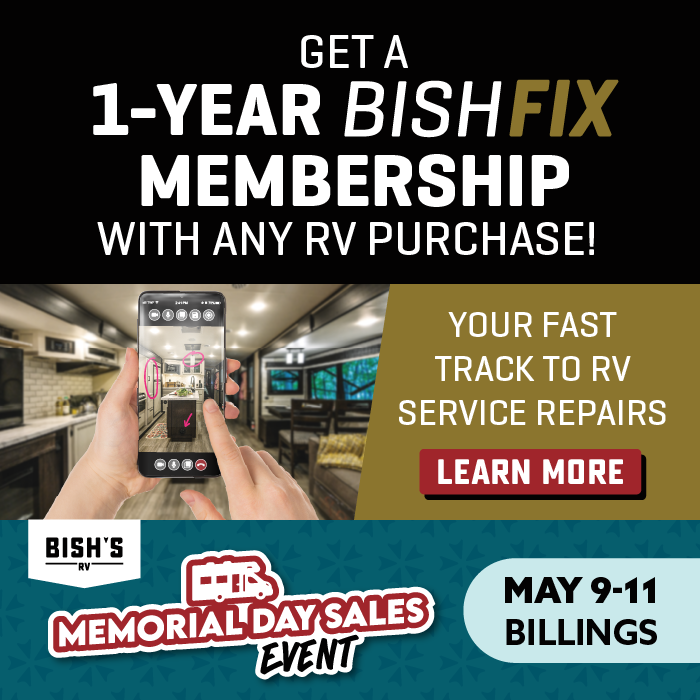 Get a 1-Year BishFix Membership With Any RV Purchase